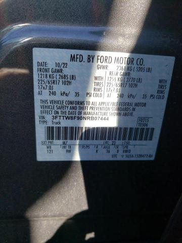 2022 FORD MAVERICK X - 3FTTW8F90NRB07444