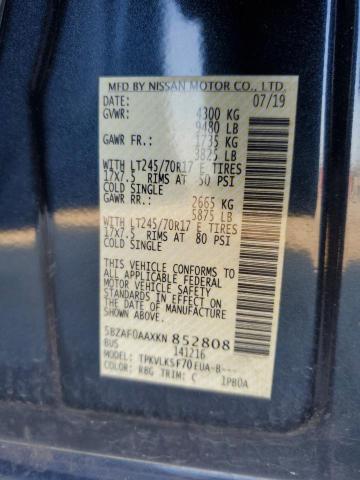 2019 NISSAN NV 3500 5BZAF0AAXKN852808