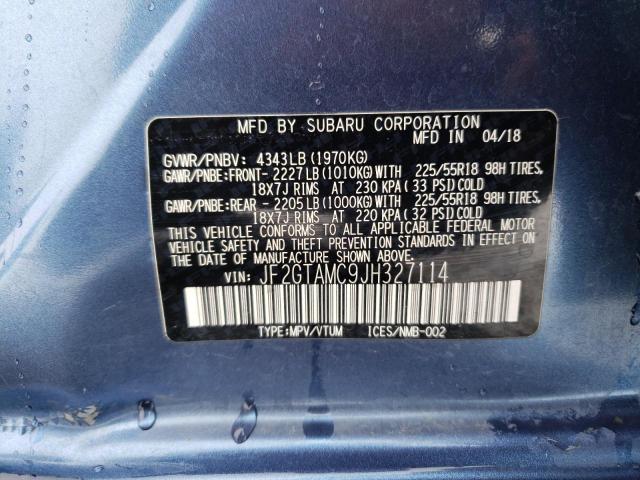 JF2GTAMC9JH327114 Subaru Crosstrek Limited
