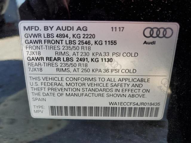 2018 AUDI Q3 PREMIUM - WA1ECCFS4JR018435