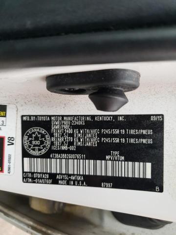 2016 TOYOTA VENZA XLE 4T3BA3BB2GU076511