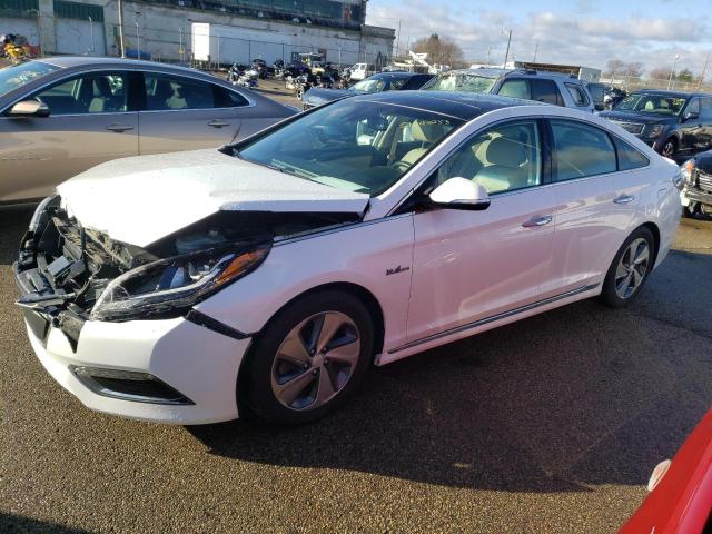 Salvage cars for sale from Copart Moraine, OH: 2017 Hyundai Sonata Hybrid