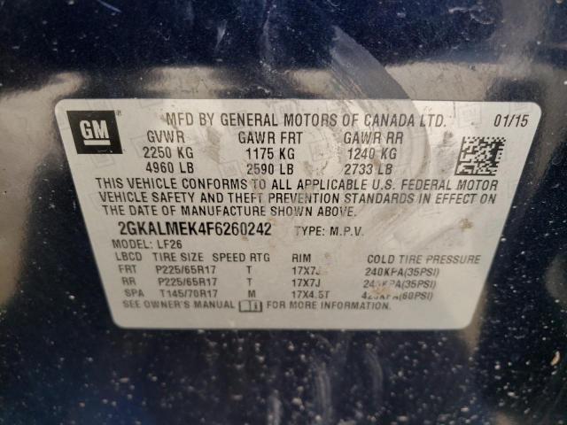 2GKALMEK4F6260242 GMC Terrain Sle