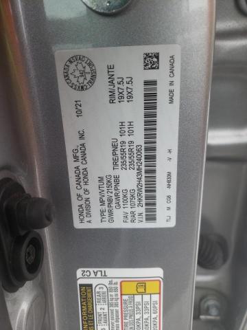 2021 HONDA CR-V SPORT 2HKRW2H43MH240063