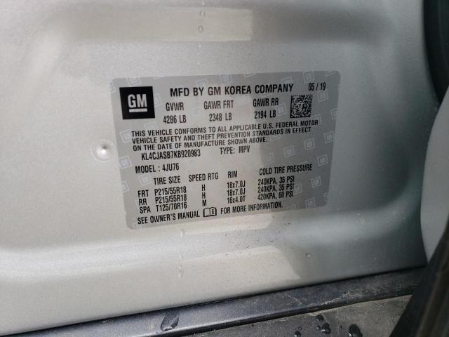 2019 BUICK ENCORE PRE - KL4CJASB7KB920983
