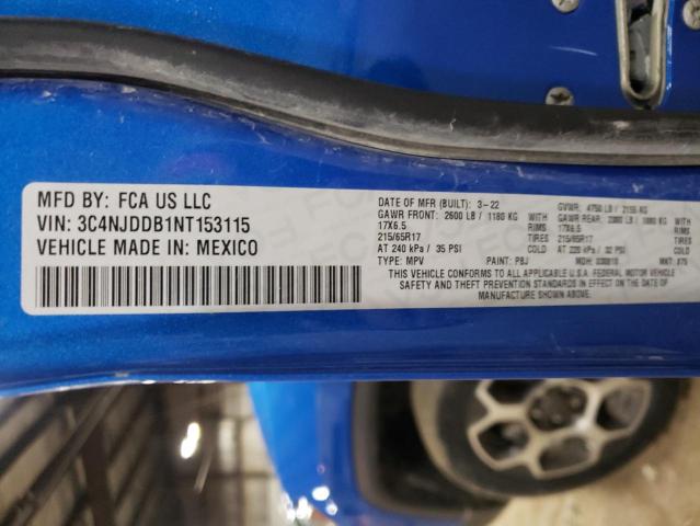 3C4NJDDB1NT153115 Jeep Compass