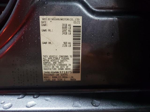 2021 NISSAN ALTIMA SL - 1N4BL4EW4MN371875