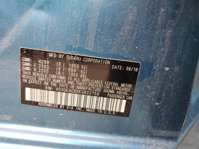 4S3GKAC6XK3602758 Subaru Impreza Premium