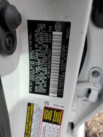 2019 TOYOTA CAMRY 4D 2 - 4T1B11HK2KU760441