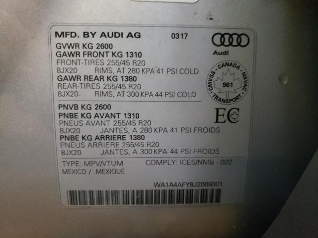 2018 AUDI SQ5 PREMIU - WA1A4AFY8J2009301