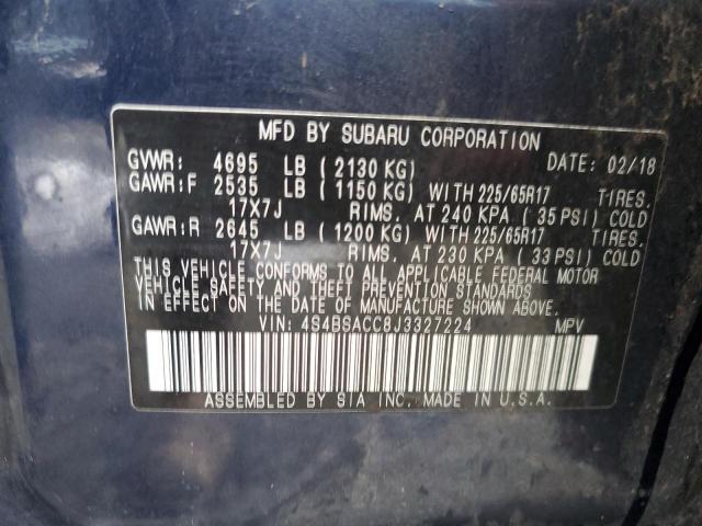 4S4BSACC8J3327224 Subaru Outback 2.5i Premium