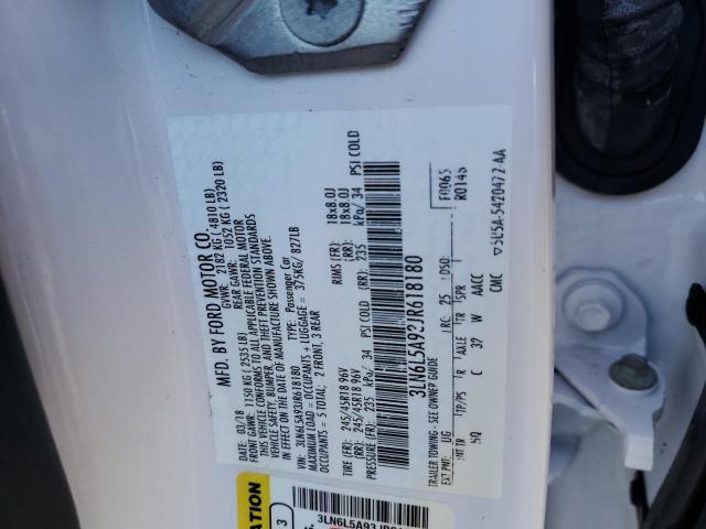 2018 LINCOLN MKZ PREMIE 3LN6L5A93JR618180