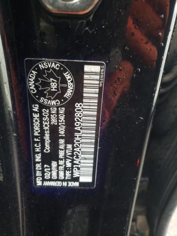 2017 PORSCHE CAYENNE TU WP1AC2A20HLA92808