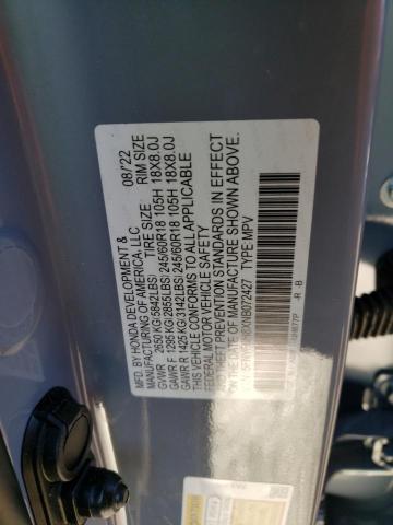 2022 HONDA PILOT TRAI 5FNYF6H8XNB072427