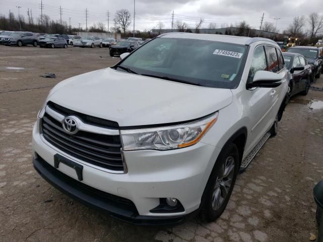  TOYOTA HIGHLANDER 2014 Белый