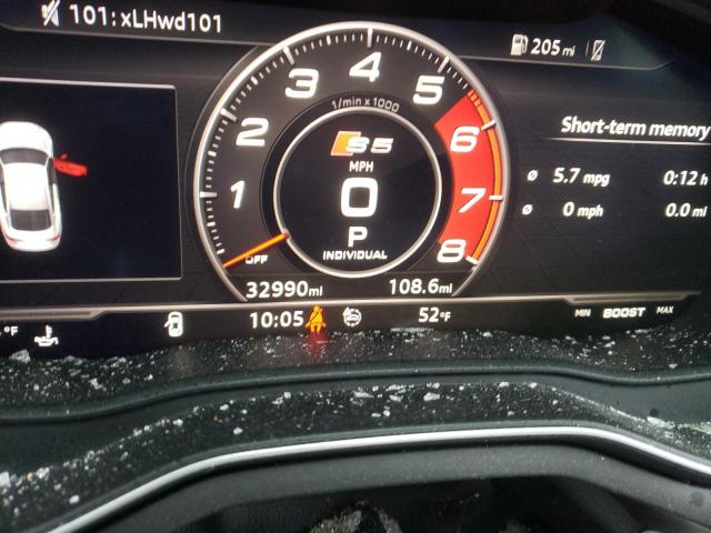 2018 AUDI S5 PRESTIG WAUC4CF55JA042033
