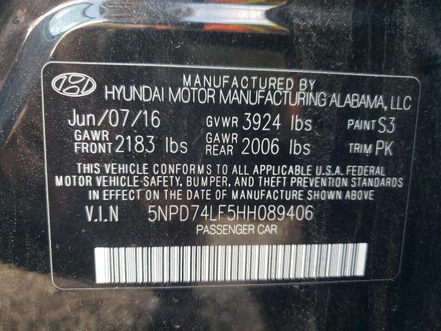 2017 HYUNDAI ELANTRA SE - 5NPD74LF5HH089406