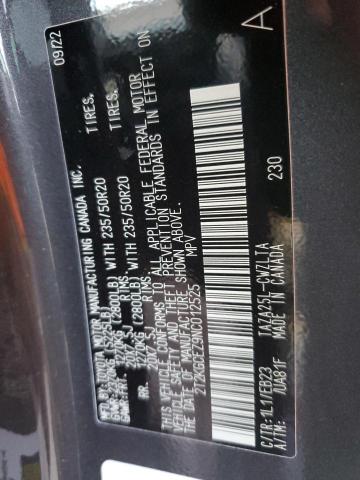 2022 LEXUS NX 350 2T2KGCEZ9NC012525