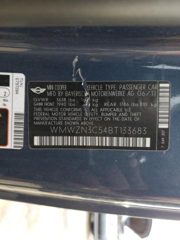 WMWZN3C54BT133683 Mini Cooper