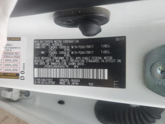 2017 TOYOTA 4RUNNER SR - JTEBU5JR6H5456778