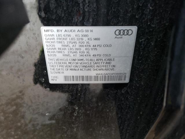 2015 AUDI Q7 PREMIUM - WA1LGAFE4FD006526