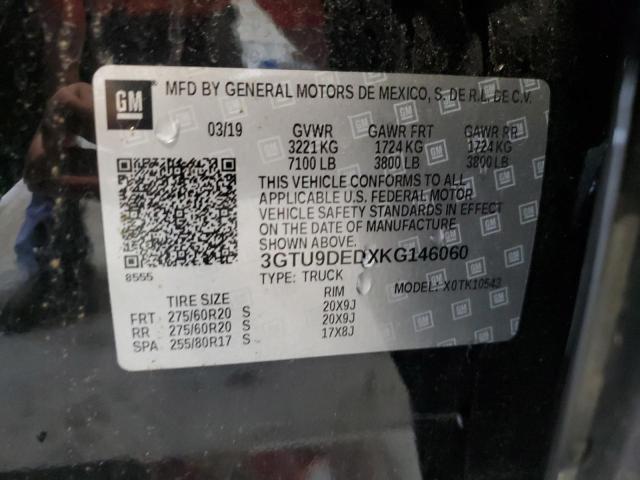 3GTU9DEDXKG146060 GMC Sierra