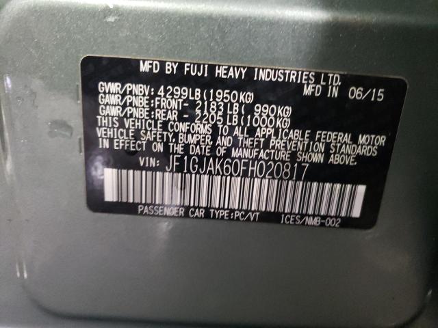 JF1GJAK60FH020817 Subaru Impreza Premium Plus