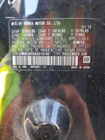 2016 HONDA FIT LX - JHMGK5H55GX010190