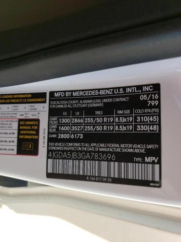 2016 MERCEDES-BENZ GLE 350 - 4JGDA5JB3GA783696