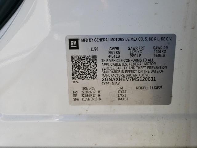 2021 CHEVROLET EQUINOX LS - 3GNAXHEV7MS120631