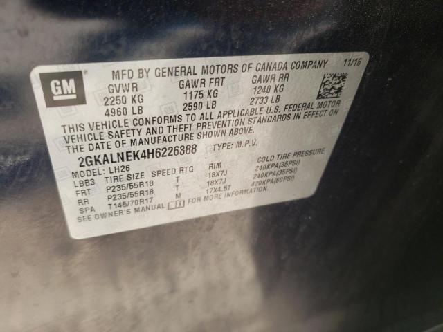 2GKALNEK4H6226388 GMC Terrain Sle