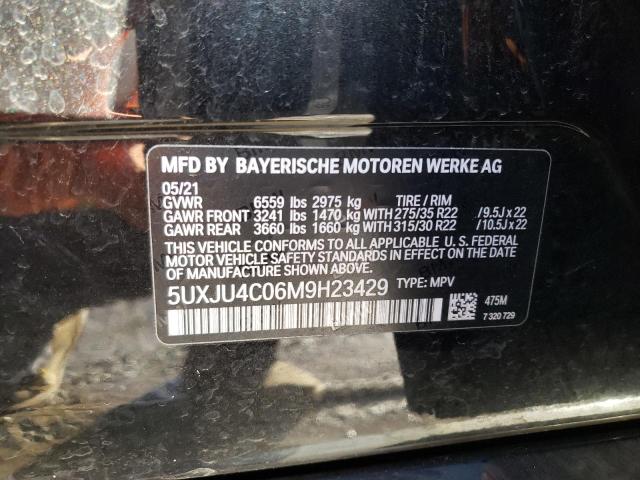 2021 BMW X5 M50I 5UXJU4C06M9H23429