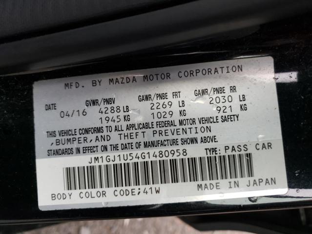 2016 MAZDA 6 SPORT JM1GJ1U54G1480958