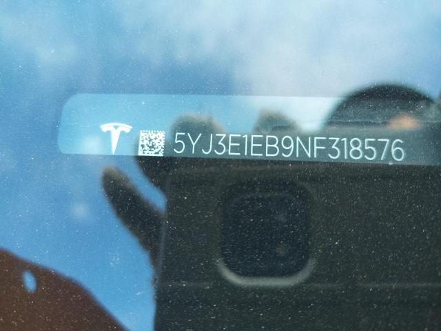 2022 TESLA MODEL 3 - 5YJ3E1EB9NF318576