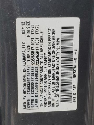 VIN 5FNRL5H68DB057574 2013 HONDA ODYSSEY no.13