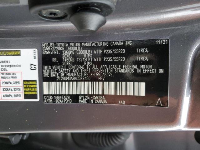 2022 LEXUS RX 450H - 2T2HGMDA9NC078150