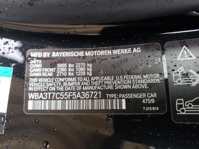 2015 BMW 435 XI WBA3T7C55F5A36721