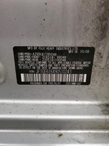 JF1GE616X9G510243 Subaru Impreza 2.5i