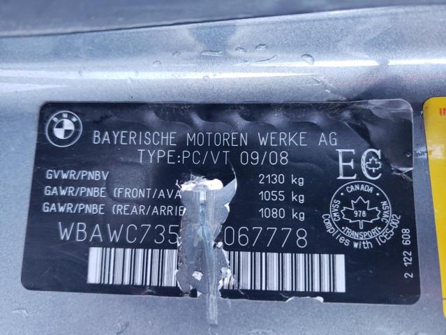 WBAWC73549E067778 BMW 335 XI
