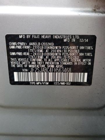 JF2SJABC4FH563468 Subaru Forester 2.5i