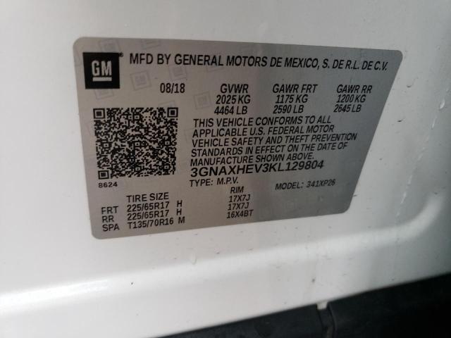 2019 CHEVROLET EQUINOX LS - 3GNAXHEV3KL129804