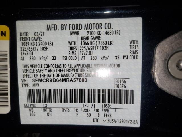 2021 FORD BRONCO SPO - 3FMCR9B64MRA57800