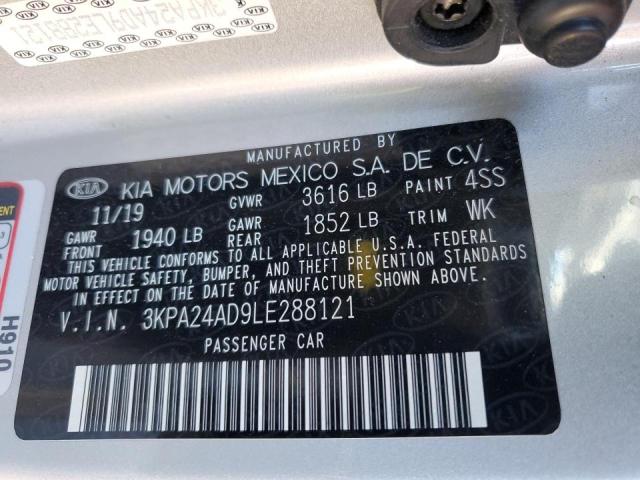 3KPA24AD9LE288121 KIA RIO LX