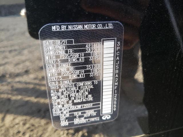 2021 INFINITI QX50 LUXE 3PCAJ5BA2MF125559