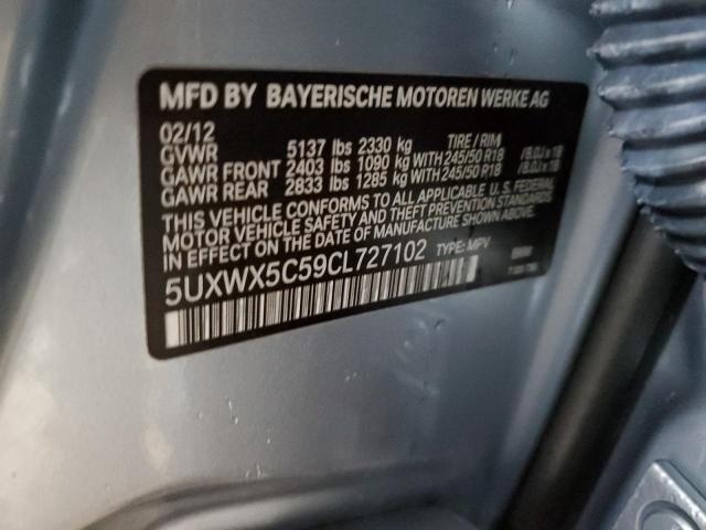 5UXWX5C59CL727102 BMW X3