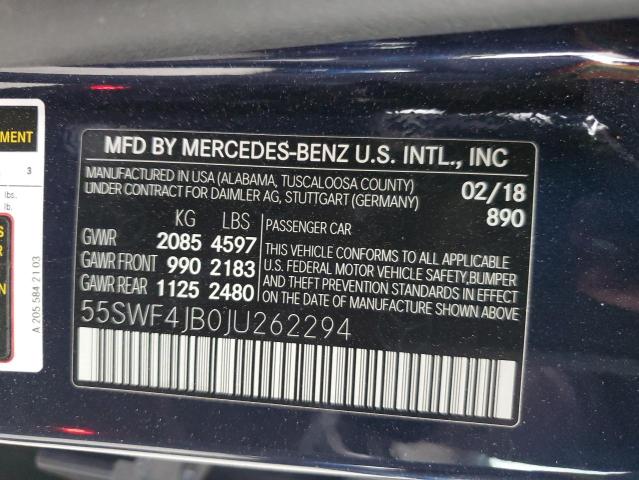 2018 MERCEDES-BENZ C 300 55SWF4JB0JU262294