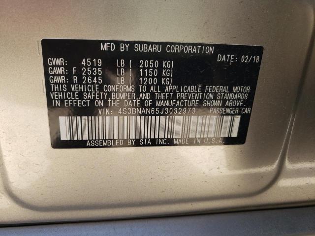 2018 SUBARU LEGACY 2.5 - 4S3BNAN65J3032973
