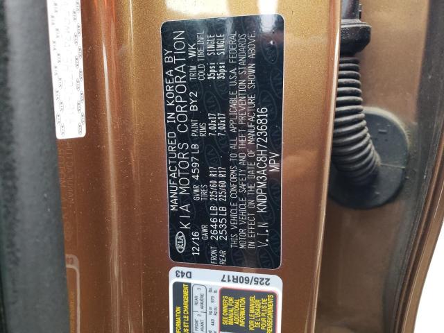 KNDPM3AC8H7236816 KIA Sportage Lx