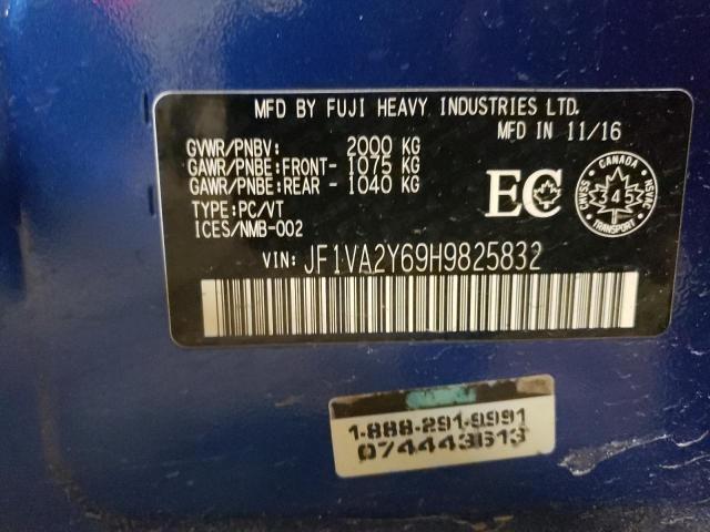 2017 SUBARU WRX STI LI - JF1VA2Y69H9825832