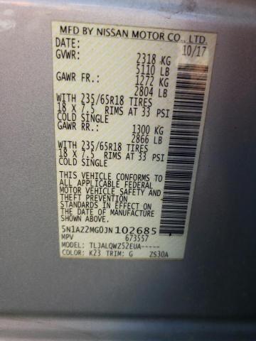 2018 NISSAN MURANO S - 5N1AZ2MG0JN102685